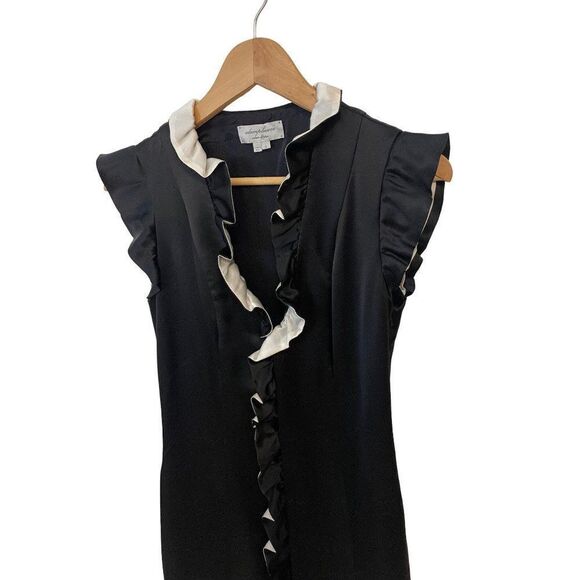 adampluseve Adam Lippes black ruffle Dress 0 2 - Picture 2 of 5